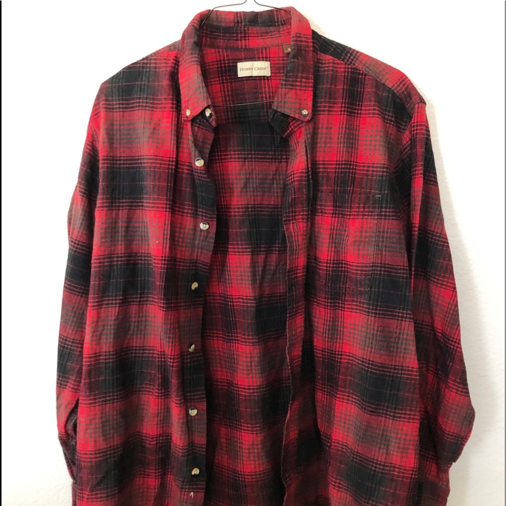 Red long sleeve flannel